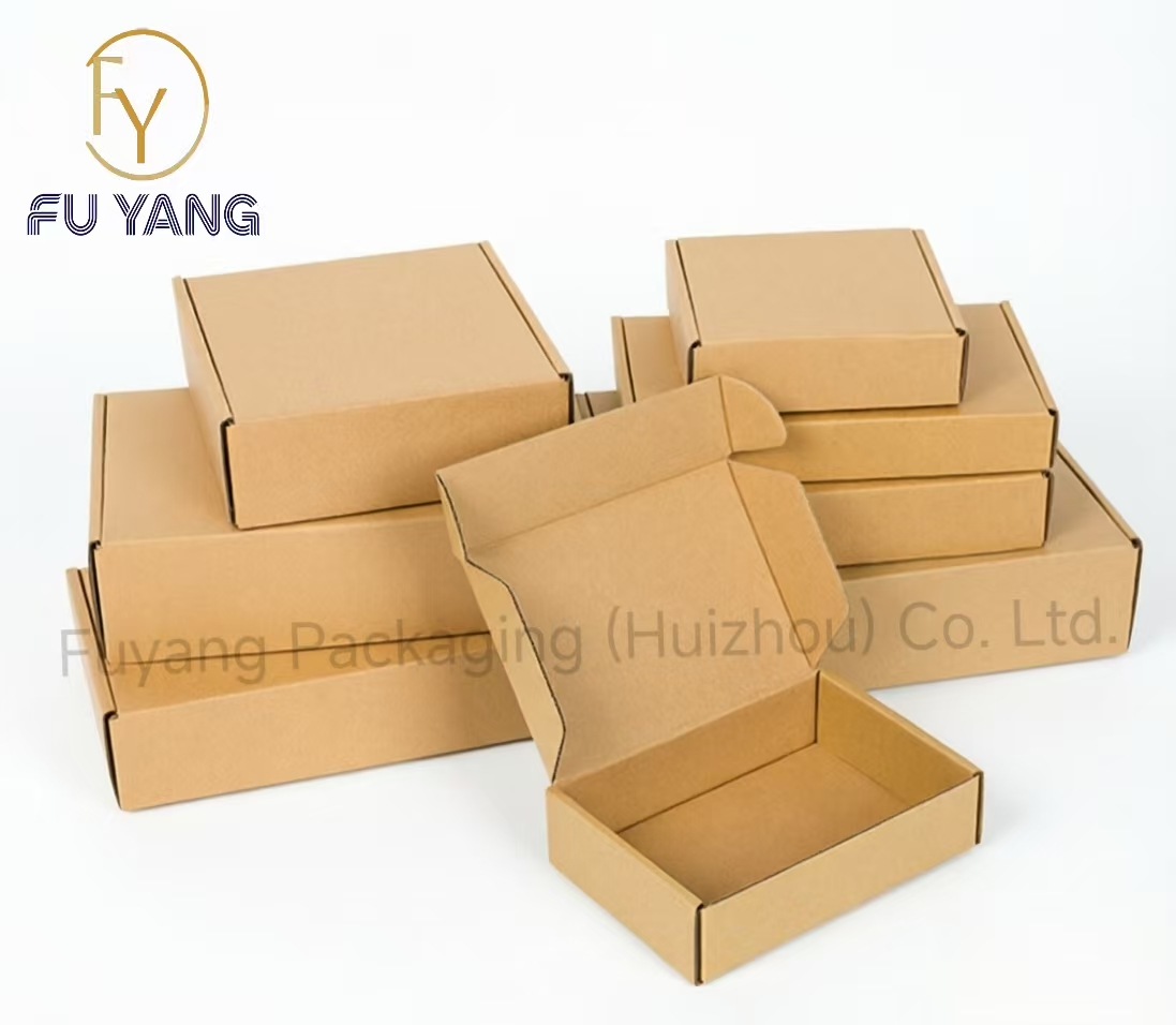 Brown Kraft Paper Storage Box — front view